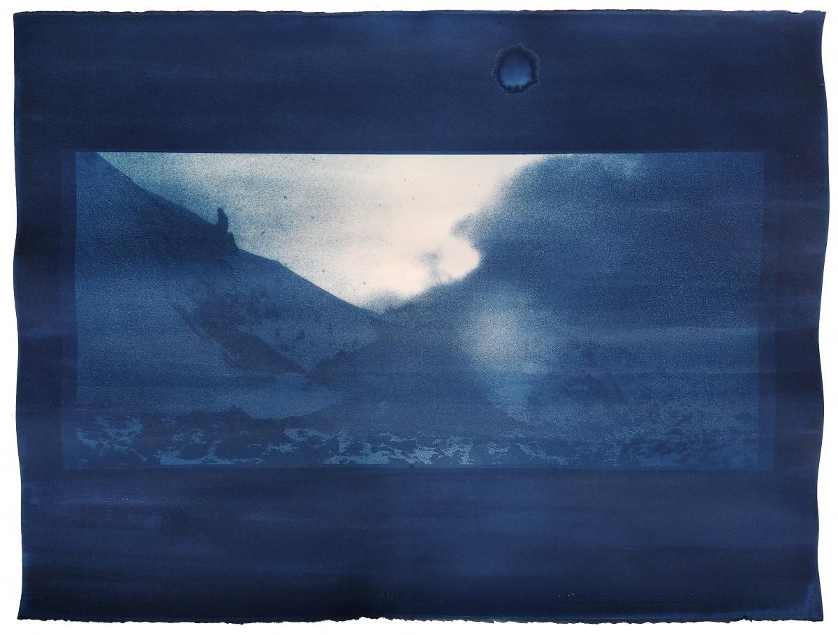 Impressions d'Islande, 2023 - Recherches en cyanotype