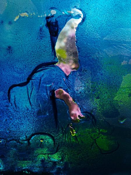 Femme à la mer, 2021 - Recherches en cyanotype