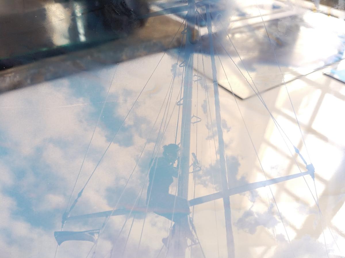 Femme à la mer, 2021 - Recherches en cyanotype