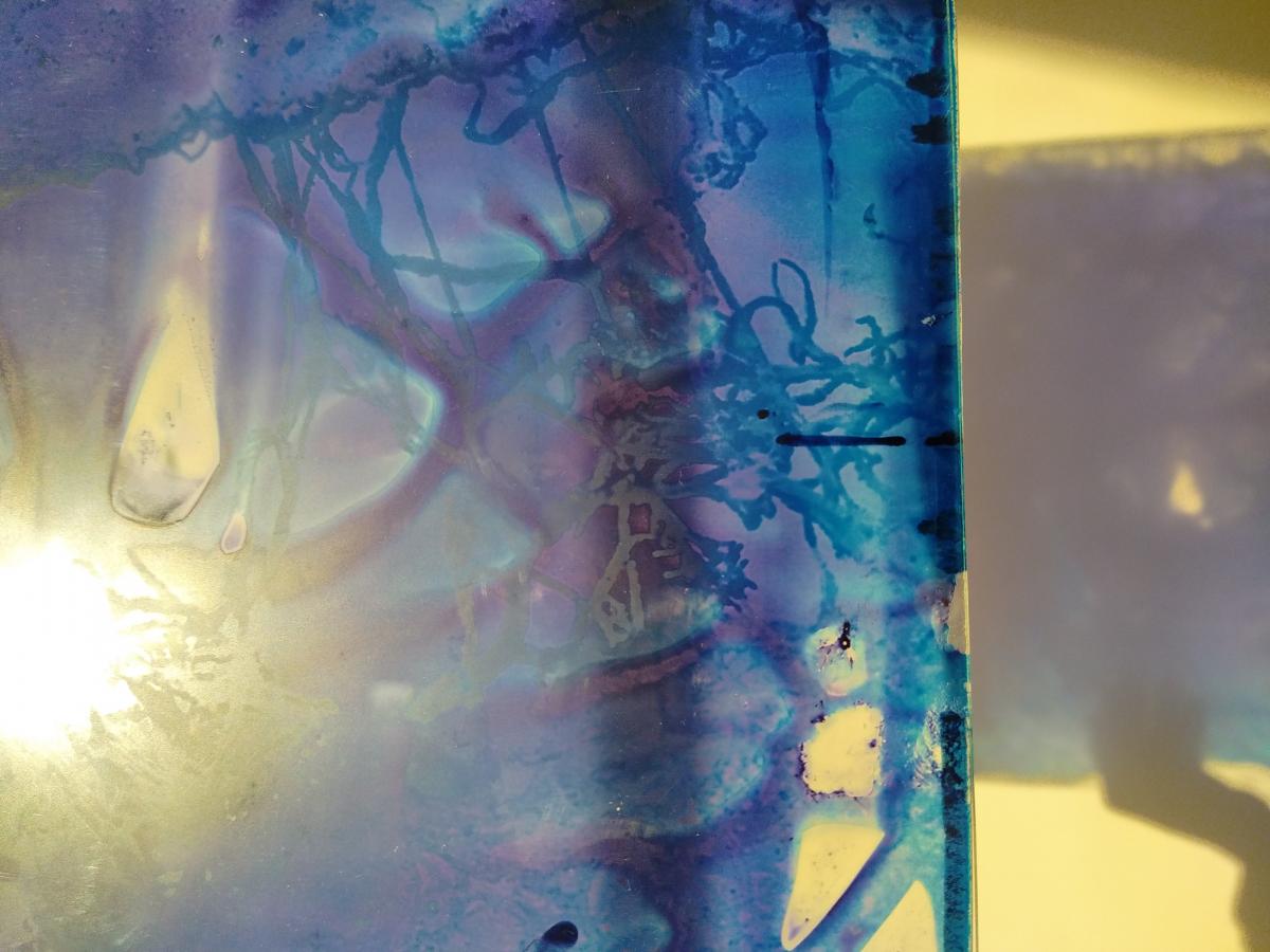 Femme à la mer, 2021 - Recherches en cyanotype